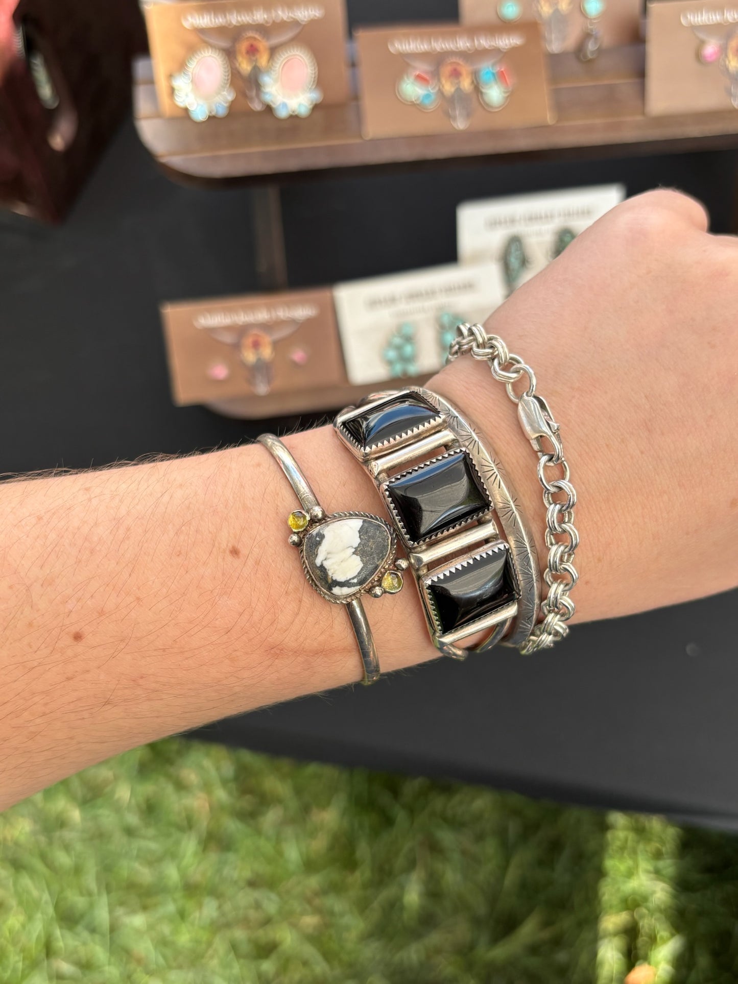 White buffalo & peridot