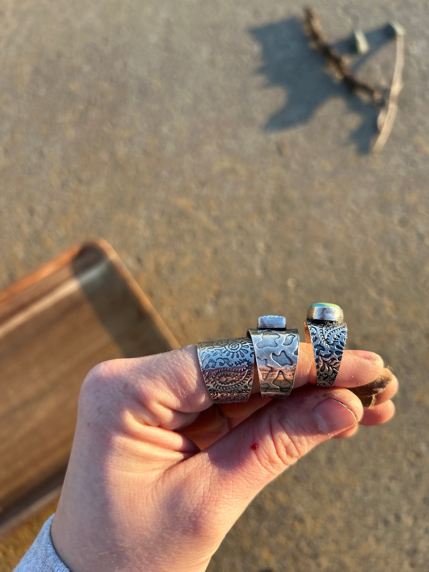 Textured Rings