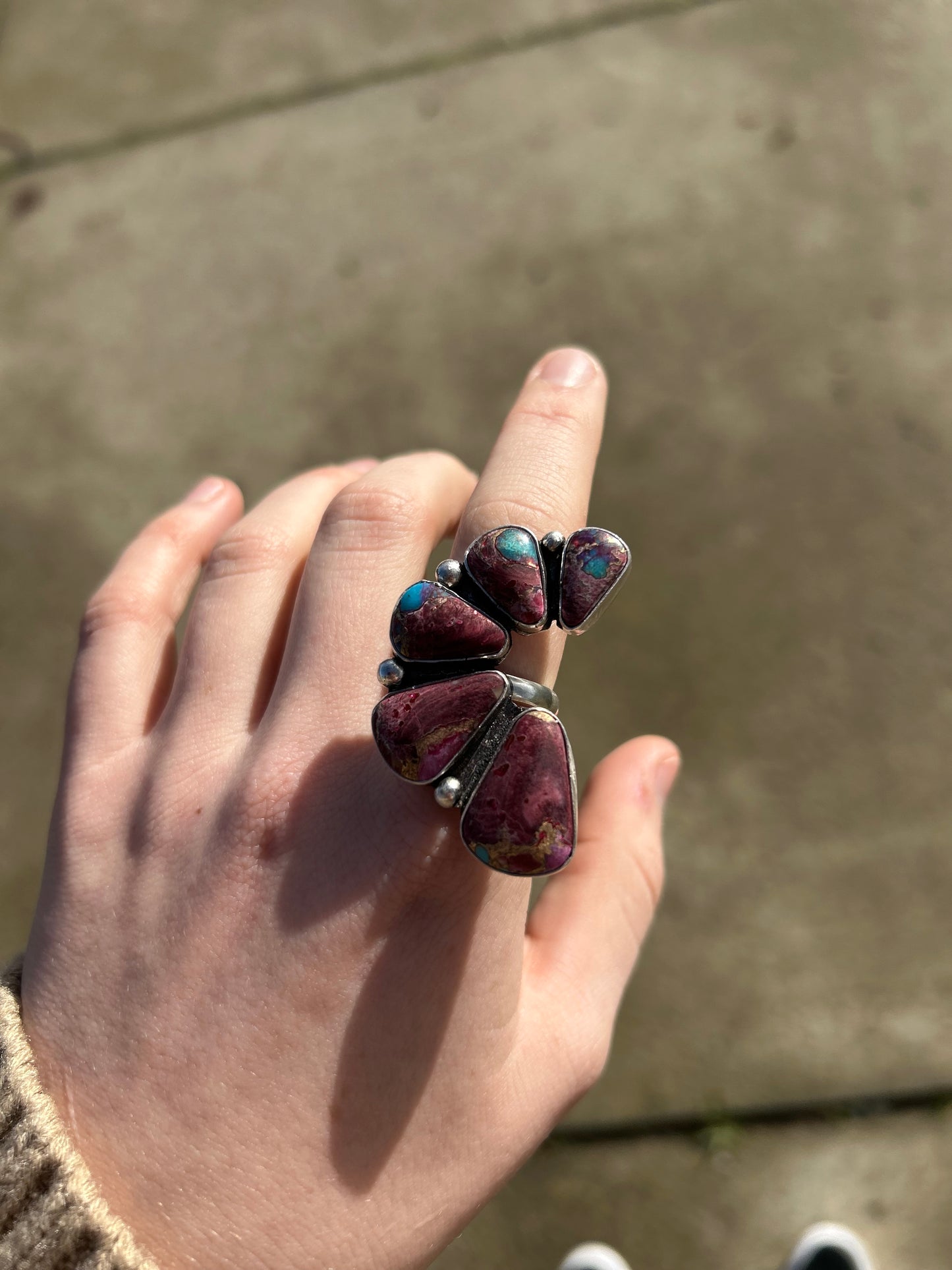 Purple Thorn Ring
