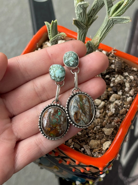 Cloud Turquoise & Royston Ribbon Drops