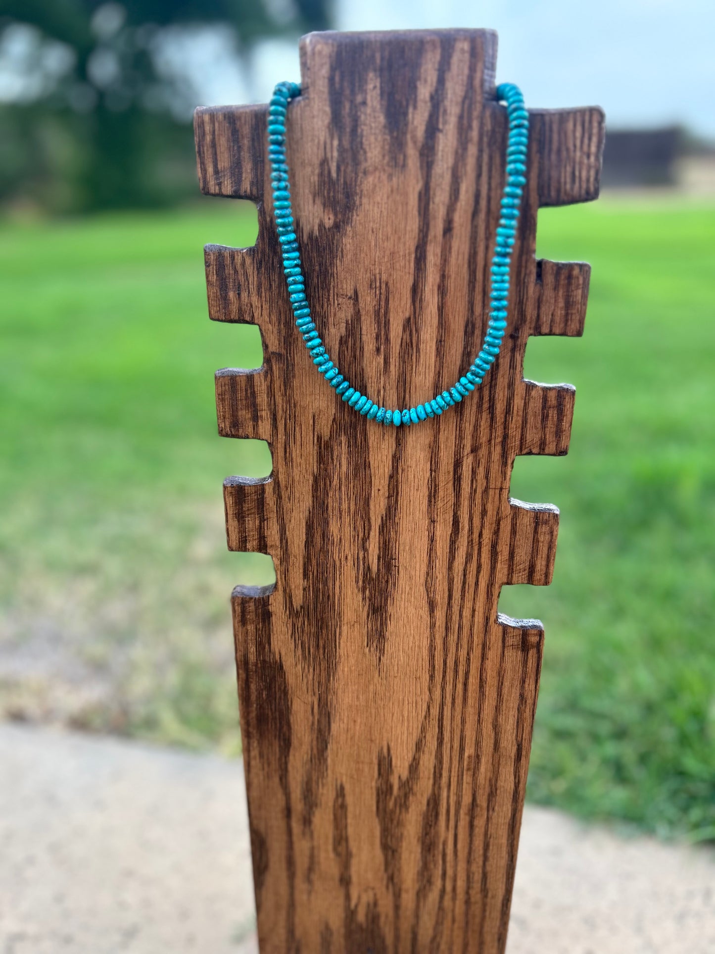 Turquoise Rondelle Necklace