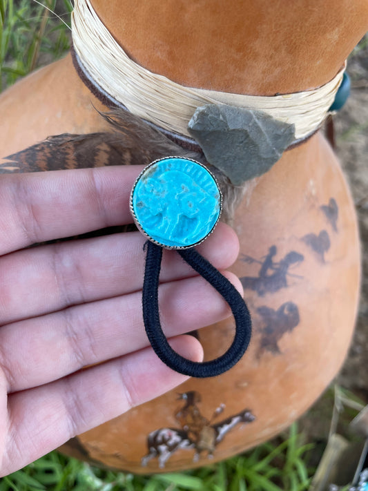 Buffalo Nickel Hair Tie